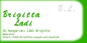 brigitta ladi business card